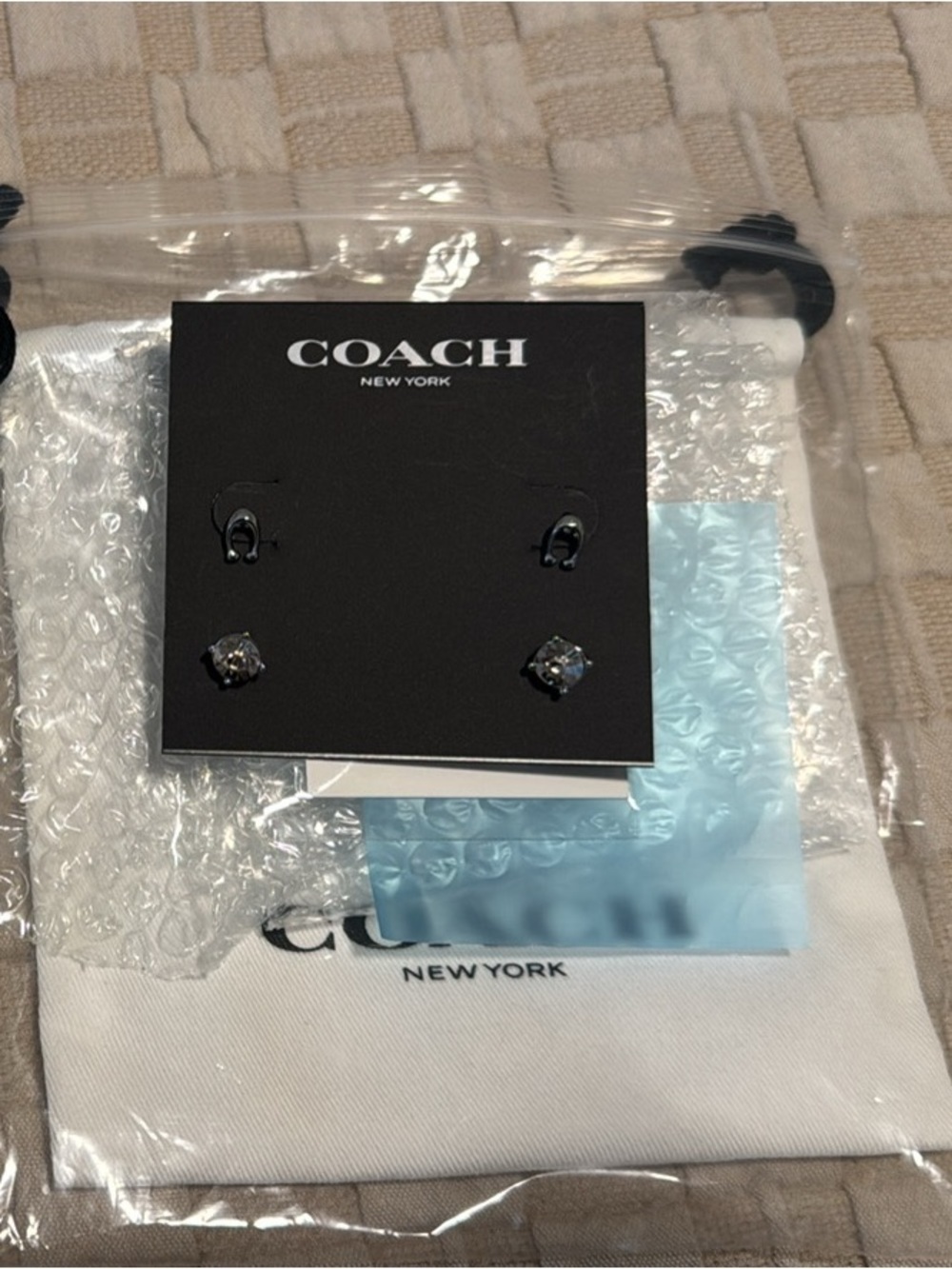 NEW coach earrings